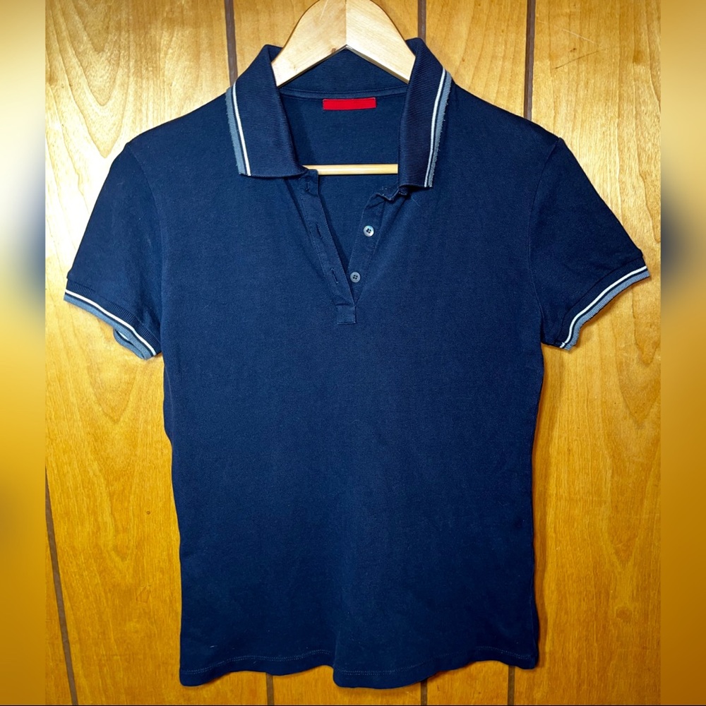 Navy Blue Prada Button-Up